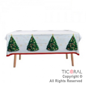 MANTEL ARBOL DE NAVIDAD 1.80 X 1.30 CM  PLASTICO x 1